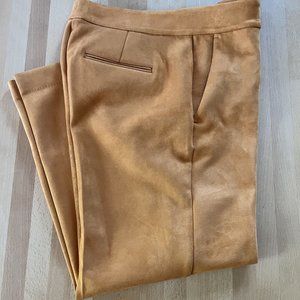 Ann Taylor Factory Faux Suede Trousers Geranium 8